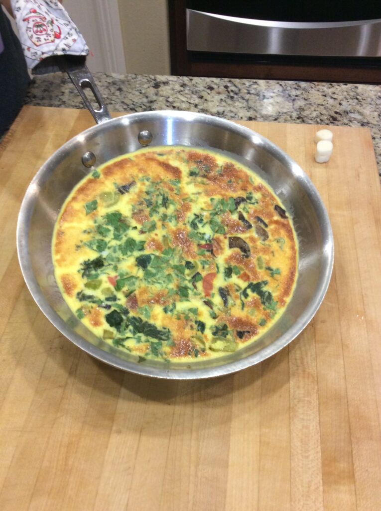 Ham, Spinach and Cheese Frittata